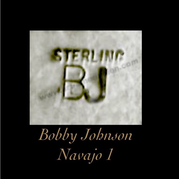 👑Signed-Bobby Johnson Navajo Vintage Sterling Silver Gold Womens Watch Tips - Picture 5 of 6